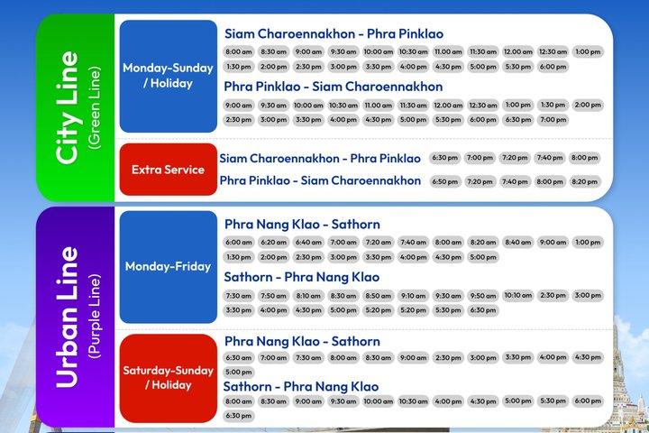 Bangkok : 3 - Day Unlimited Chao Phraya River Boat and Bus Pass
