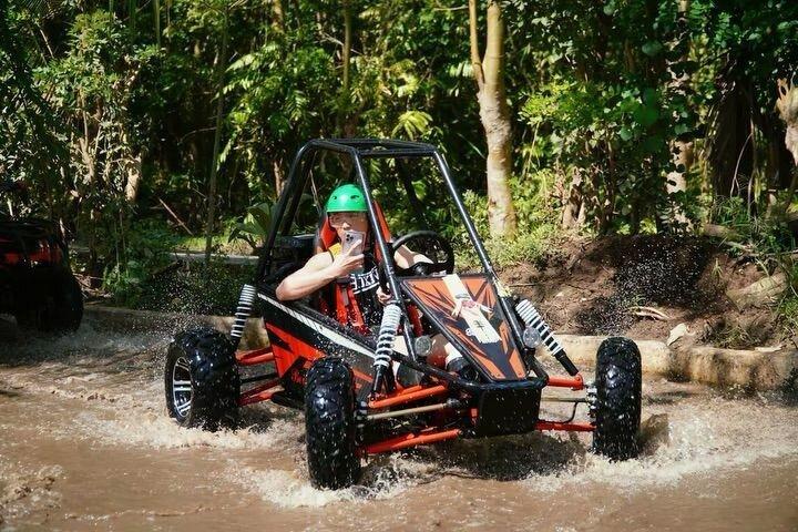 Bali: Ubud Buggy Adventure Dragon Cave, Waterfall, Rice field,Mud