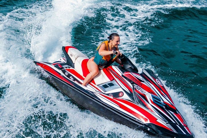 Jet Ski to Zanzibar with photos and video and transfer included
