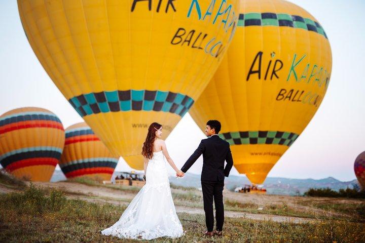 Cappadoce Photoshoot avec robe volante et bobines Instagram