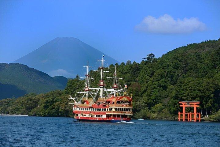 Mt Fuji Vues depuis Mishima Skywalk et Hakone Pirate Ship