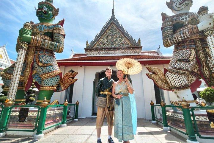 Wat Arun Thai Costume and Tuk Tuk Experience