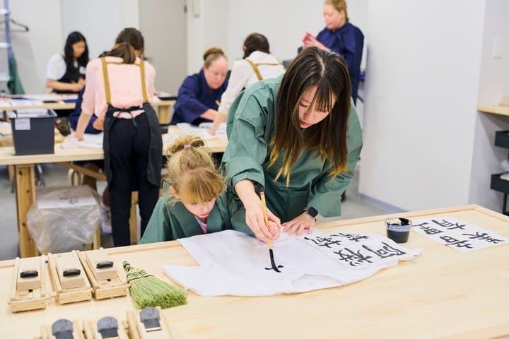 Tokyo: Shinjuku Calligraphy Workshop & Original T-Shirt Creation