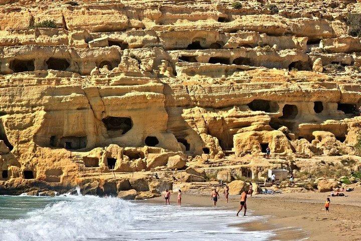 Explorez le monastère d'Odigitria Agiofarago et Matala Beach Tour