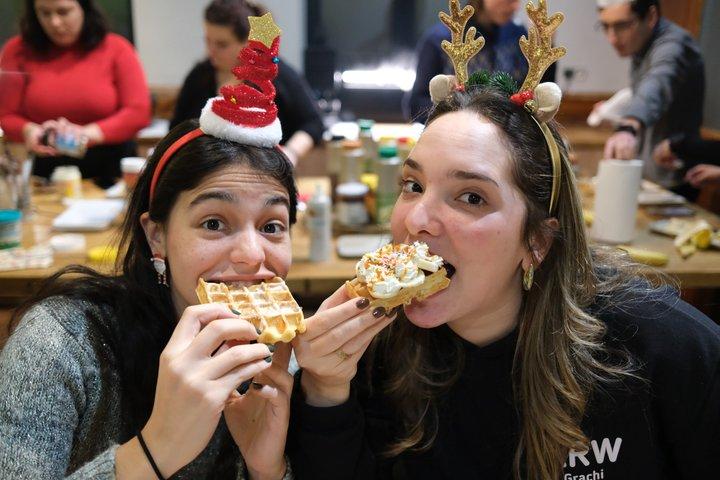 Oprindelige belgiske Waffle Workshop i Gent