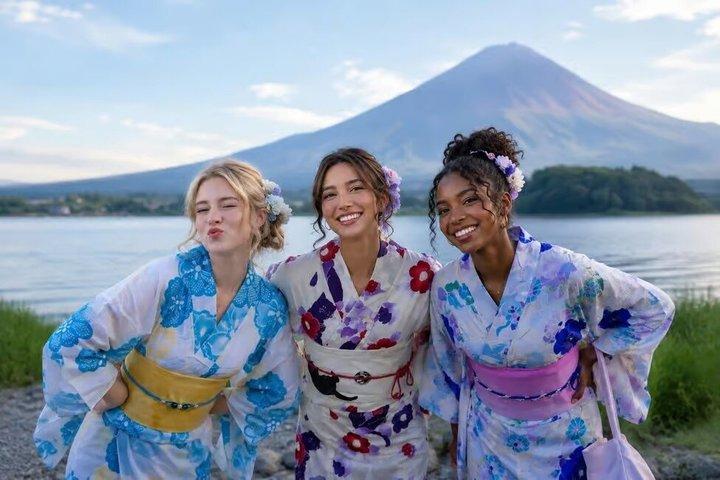 Mount Fuji Kulturell dagsutflykt Kimono Experience eller Sumo Show