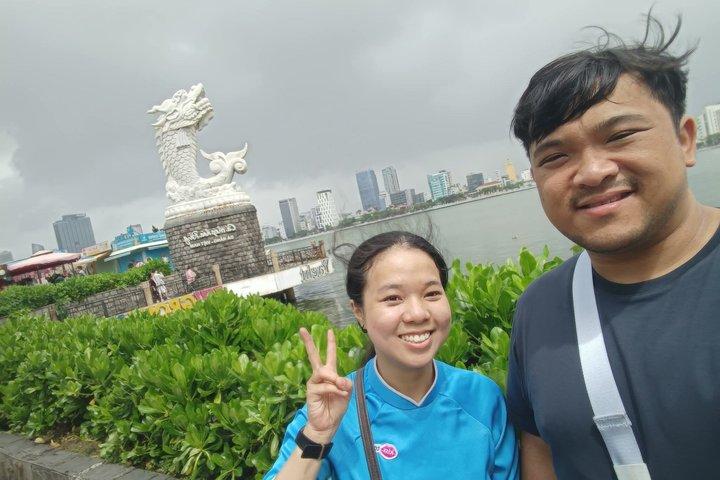 Da Nang Halve Dag Stadstour met Motor Vrouwelijke Rijder
