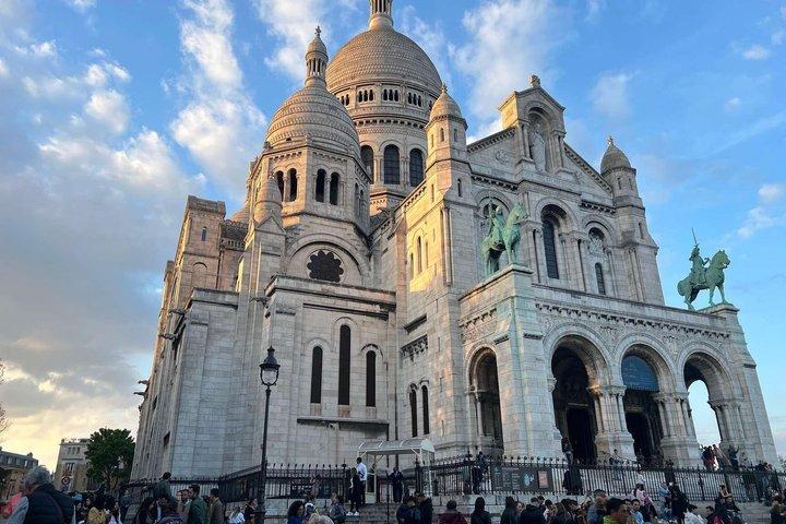 Sacré Cœur Dome Beklim Panoramisch uitzicht op Parijs
