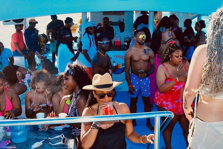 Go lit Punta Cana hip hop party boat with open Bar Live Dj