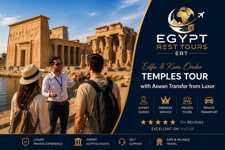 Private Edfu & Kom Ombo Temple Tour fra Luxor til Aswan