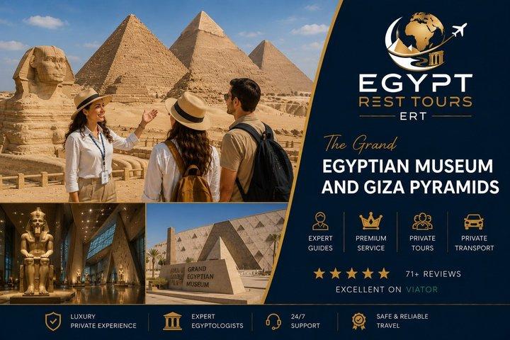 Tour privato delle piramidi di Giza al Grand Egyptian Museum & Egyptologist