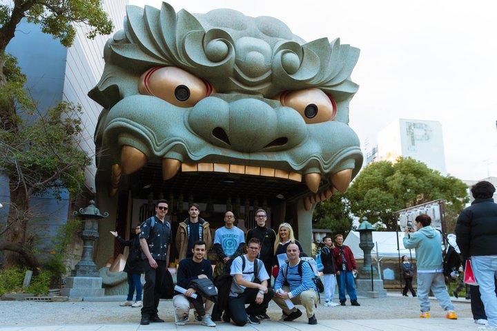 Heldags Nara E-cykeltur och Osaka History Food Tour