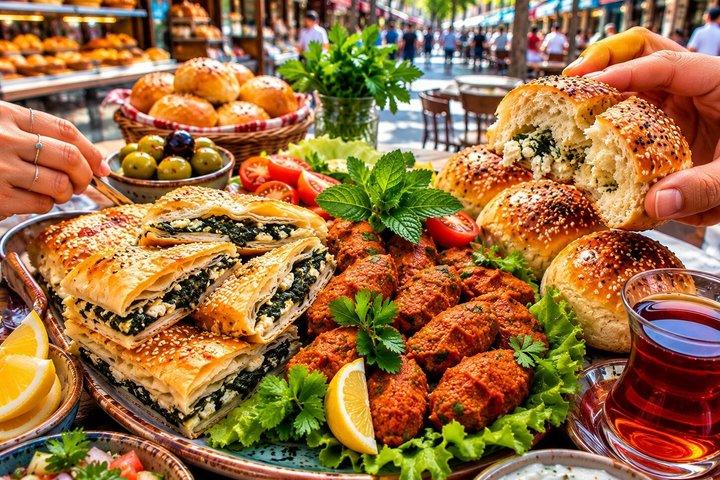 Végétarien Kadıköy Street Food Crawl : Simit & Mezze Feast