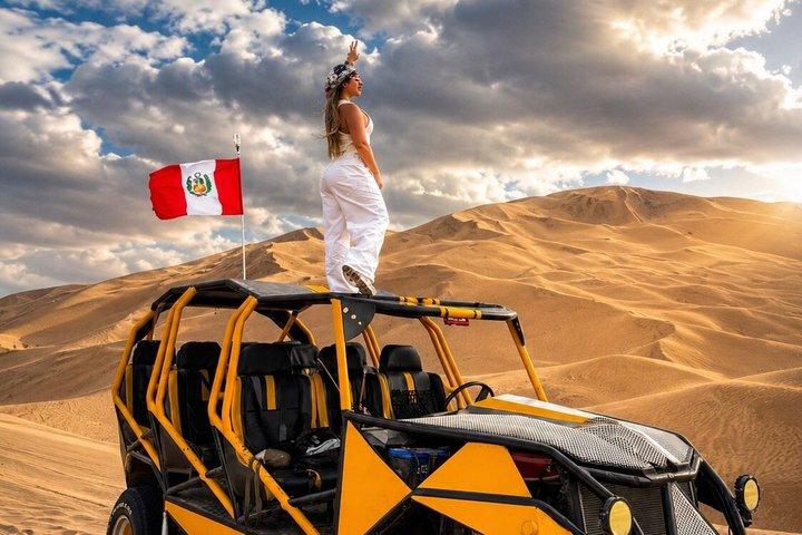 From Lima : Paracas,Islands, Huacachina Oasis with hotel pickup