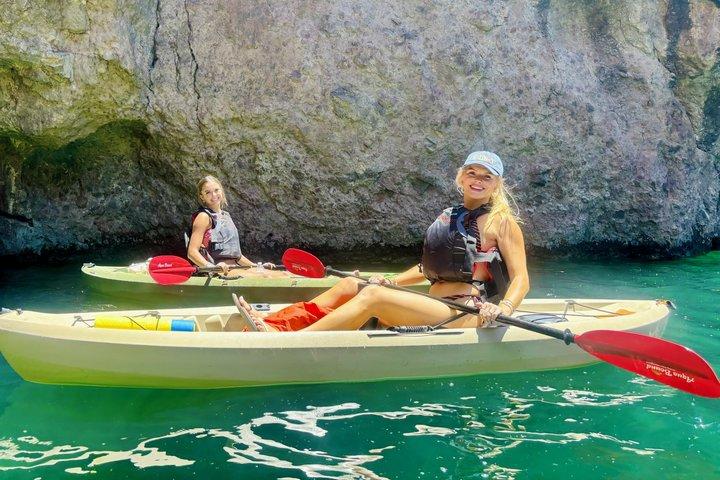 Heldagstur till Emerald Cave Kayak, 3 grottor, Dold strand, Djurliv