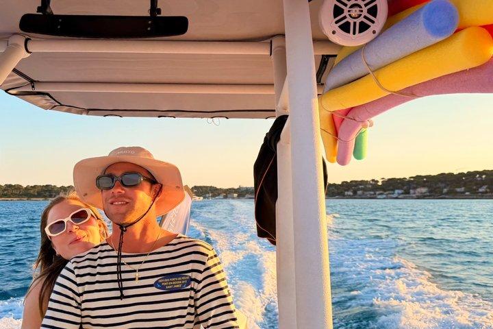 Crociera in barca al tramonto a Cap d'Antibes con snorkeling