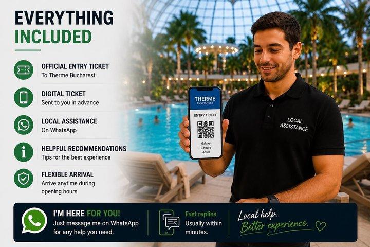 Inträdesbiljett till Therme Bucharest med lokal assistans