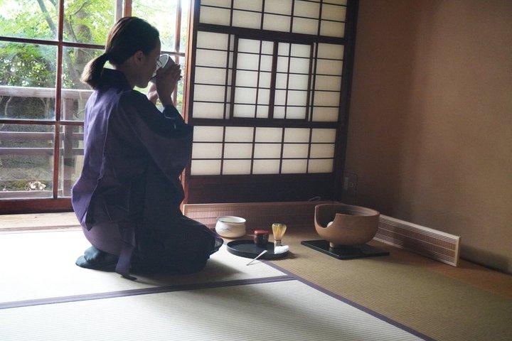 Tea Ceremony and Calligraphy in Kyoto Machiya with Kamogawa View