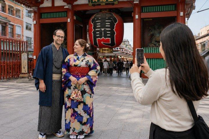 Plus size Kimono rental and photo shoot in Asakusa