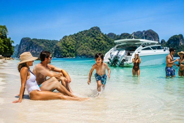Phi Phi, Maya Bay og Khai Speedboat Tour med parkeringsafgifter inkluderet