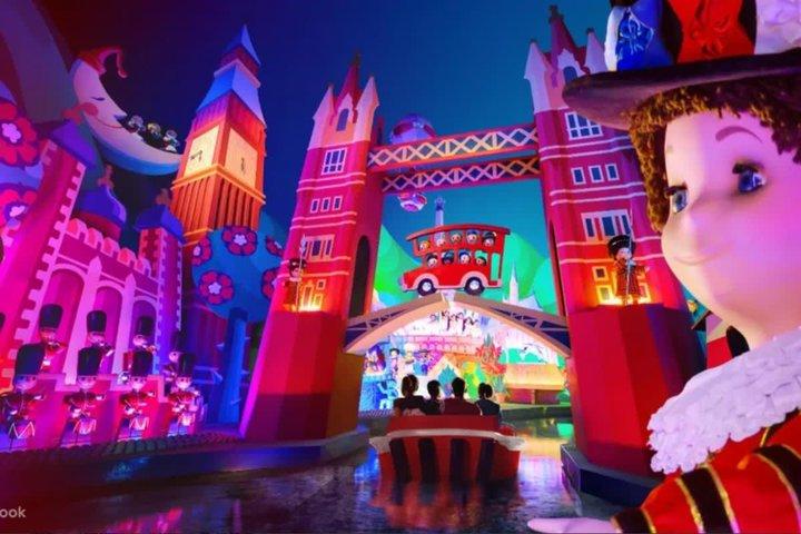 Disneyland Paris temapark biljett med tur och retur tågtransfer