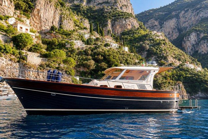 Tour en barco al atardecer Positano | Crucero por la costa de Amalfi con Prosecco