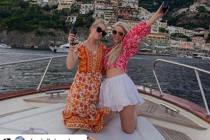 Tour en barco al atardecer Positano | Crucero por la costa de Amalfi con Prosecco