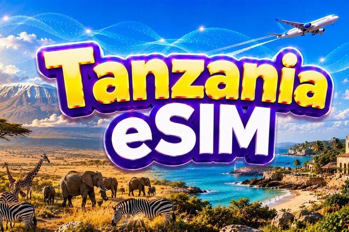 Tanzania eSIM (3 to 30 days. Up to 20GB of data)