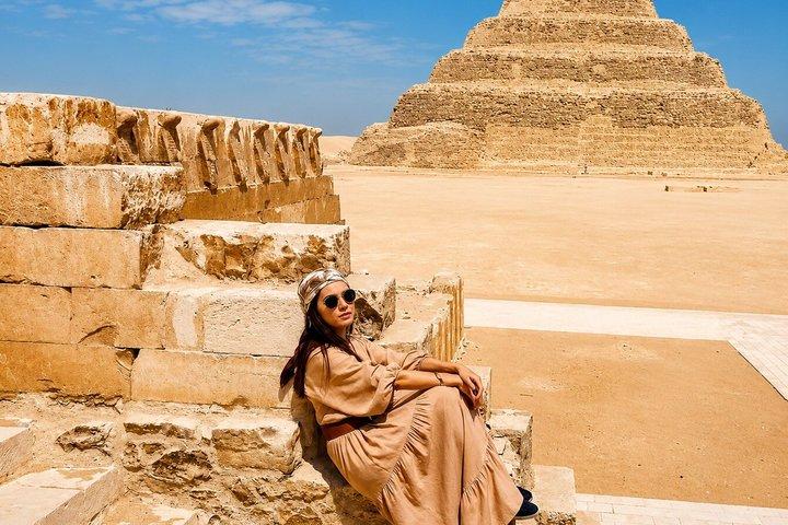Ultimat VIP All-Inclusive Giza, Saqqara och Memphis Tour + Camel