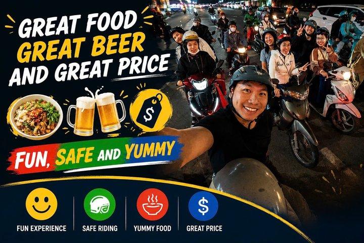 Da Nang Michelin Street Foods & 5 degustazioni di birra artigianale in moto