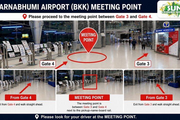 Llegadas al aeropuerto de Bangkok - BKK o DMK Aeropuerto a Bangkok Hotel