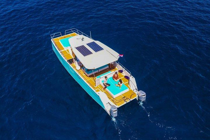Tour en catamaran au coucher du soleil depuis la vieille ville de Dubrovnik