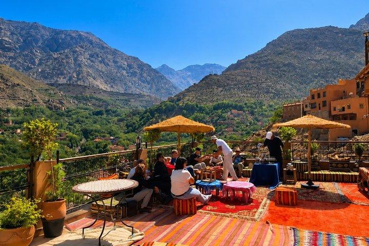 Marrakech : Montagnes de l'Atlas 4 Vallées, Cascades. et Balade à dos de chameau