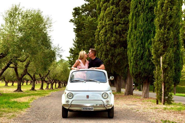 Vintage Fiat500 | Aqueduct, AppianWay, Catacomb & Timeless Photos