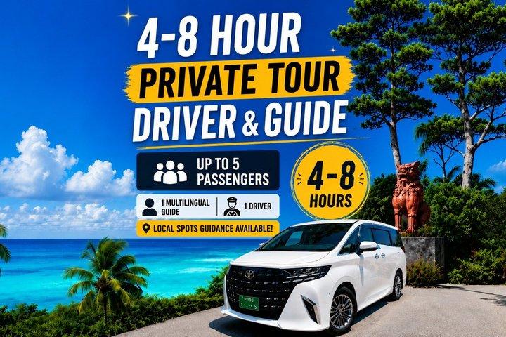 Okinawa Private Tour—Driver and Guide Included 1–5 Guests(4-8H)