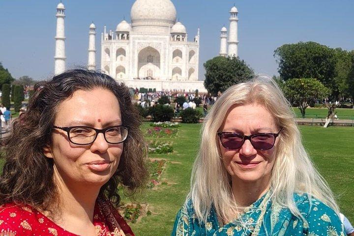 Sunrise Taj Mahal Ganztägige Tour ab Delhi Ohne Anstehen