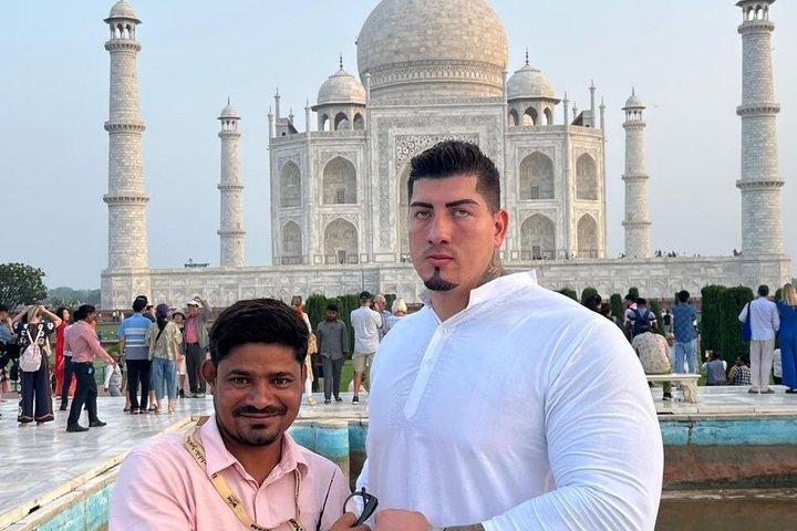 Sunrise Taj Mahal Ganztägige Tour ab Delhi Ohne Anstehen