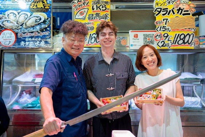 Tokyo : Tsukiji Fish Market Food Culture Tour & Corso di Sushi