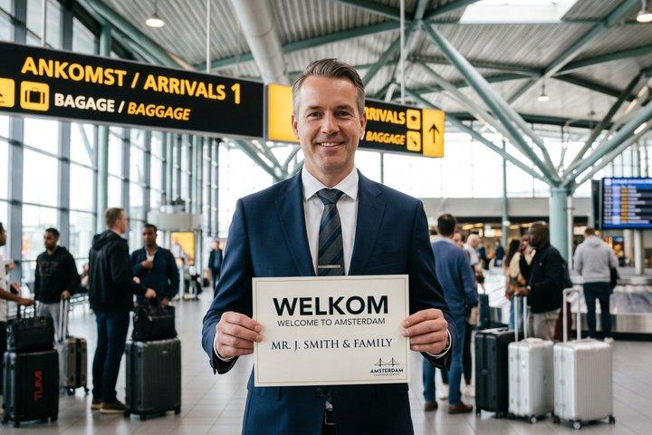 Amsterdam : Transfert privé Aéroport AMS ⇄ Amsterdam/Rotterdam