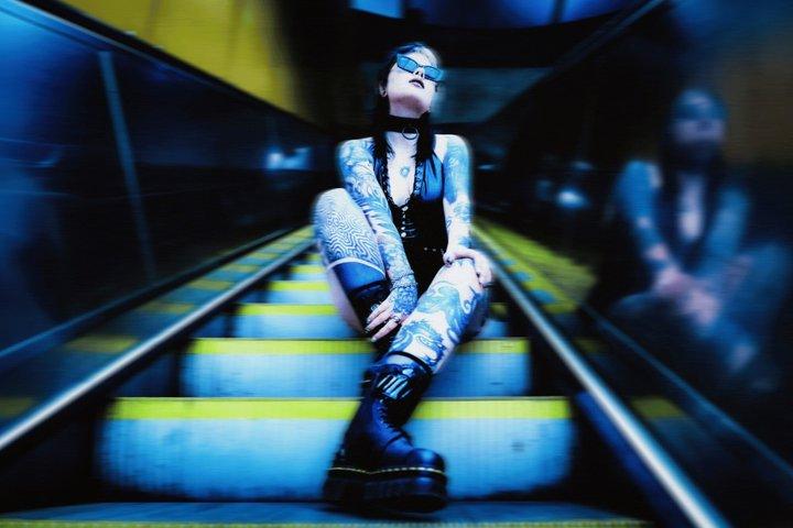 London Cyberpunk Photoshoot at the Banksy Tunnel and Chinatown