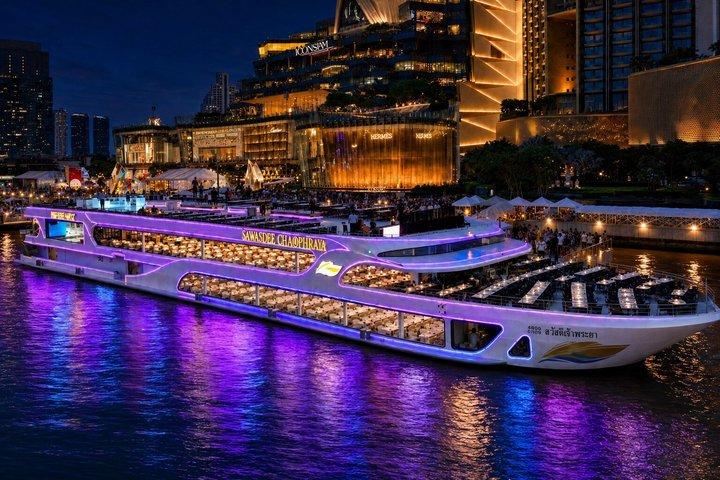 Crucero con cena de lujo por Bangkok con espectáculo cultural tailandés de Sawasdee