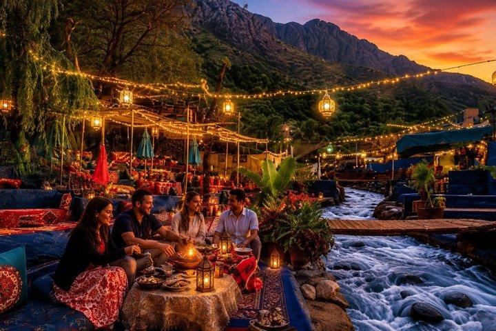 Marrakech: Magical Sunset in Ourika Valley with Dinner