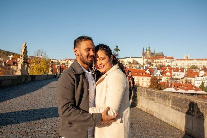 Professional photoshoot at Charles Bridge Prague