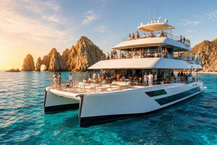 TwentyFive 100 - ft Catamaran by Cabo Adventures: Snorkel ou pôr do sol
