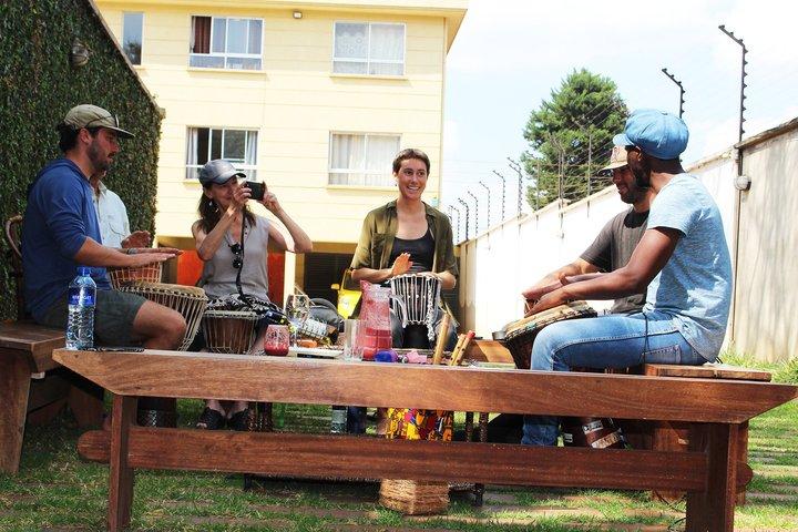 Learn to play djembe drums & cook Kenyan Meal with Senyor C-Jeys