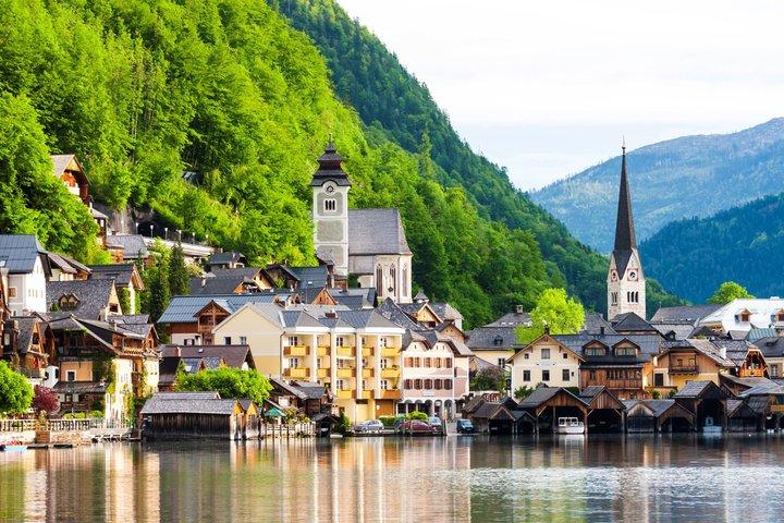 De Vienne à Hallstatt et Salzbourg Excursion d'une journée avec prise en charge à l'hôtel