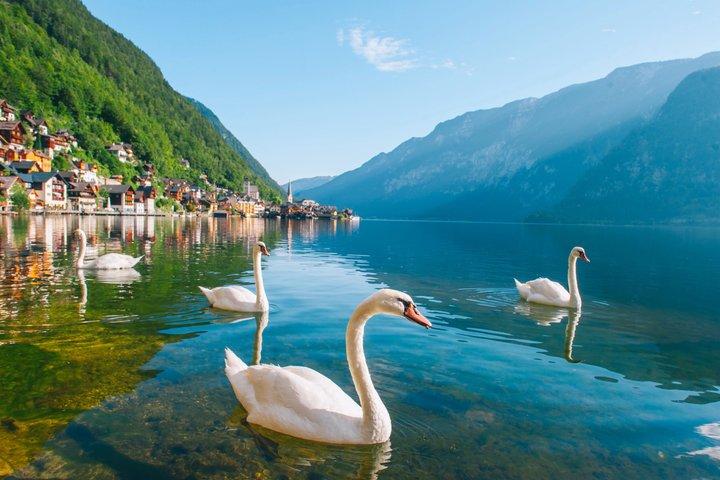 De Vienne à Hallstatt et Salzbourg Excursion d'une journée avec prise en charge à l'hôtel