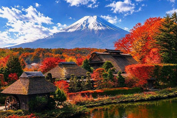 Fuji, Chureito-pagoden och Kawaguchikosjön Dagstur från Tokyo