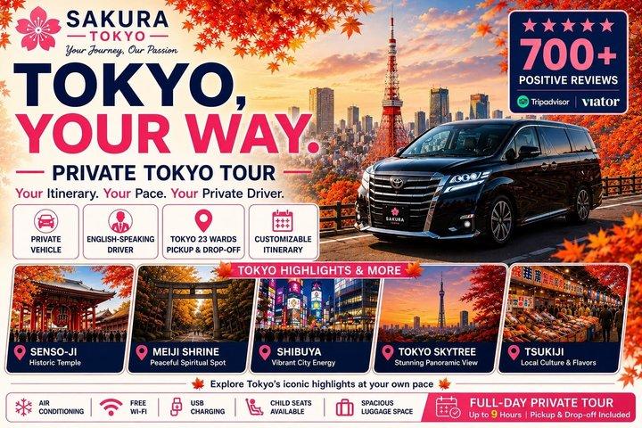 Privat og tilpasset Tokyo Tour med engelsktalende chauffør