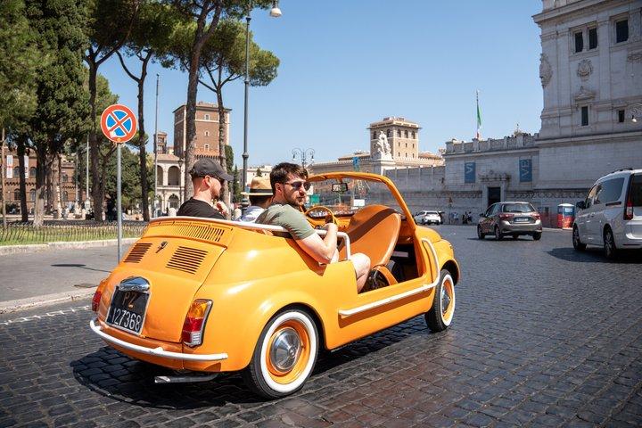 Convertible Fiat 500 Tour in Rome with Professional Photos